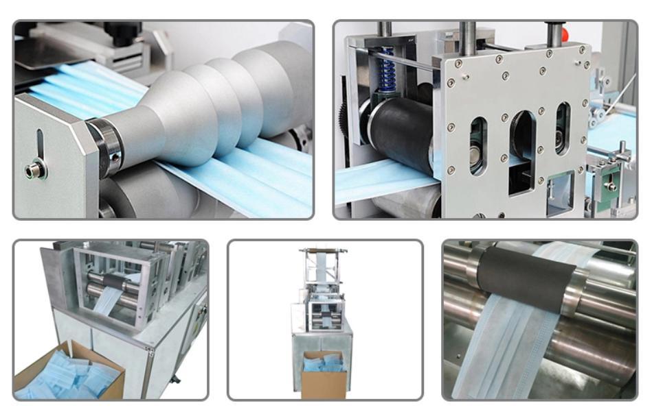 M&aacute;quina para fabricar espacios en blanco de mascarilla completamente autom&aacute;tica con soldadura ultras&oacute;nica