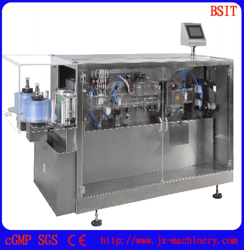 Высокоскоростная пластиковая ампулная косметическая машина, формирующая наполняющая и запечатывающая упаковочная машина 
