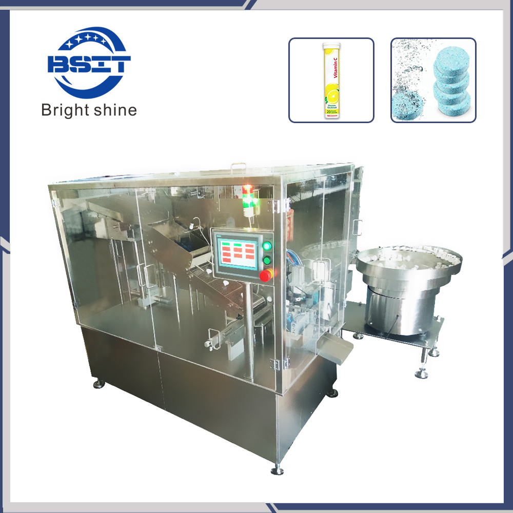 тубу, подсчета и упаковки Упаковочная машина Bsp-40A Шипучие таблетки 16–30 мм в 
