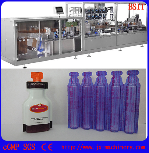 Pesticide 5-30ml Plastic Ampoule Bottle Liquid Forming Filling Sealing Machine