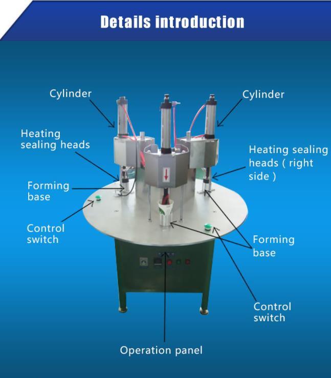 Машина для изготовления скрытой упаковки чайных чашек (2 наполняющих головки/3 наполняющих головки) 